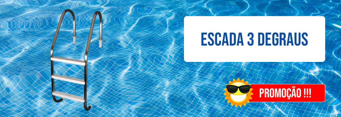 Escada para piscina inox em promoção