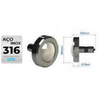 Led COB Aço Inox 316 RGB 18 W